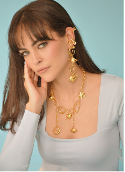 BOUCLES D'OREILLES MAXI MON STAR - OR