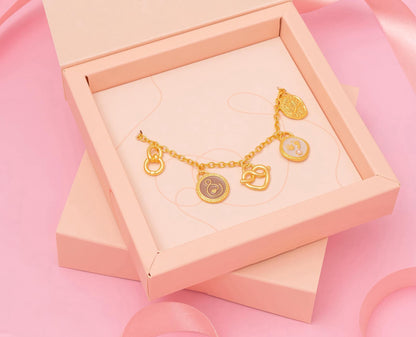 COLLIER MULTICHARM LIEN D'AMOUR