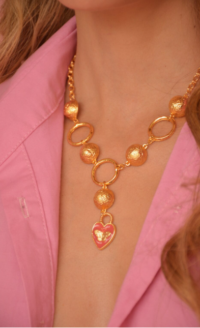 COLLIER PAPILLON LOVE - OR