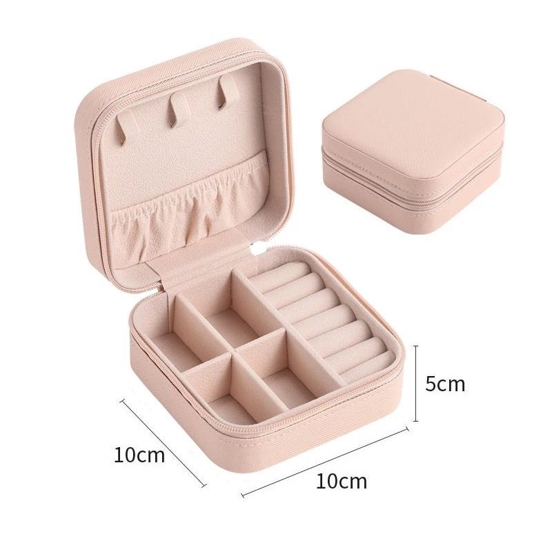 BOÎTE À BIJOUX CARRÉE - ROSE