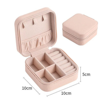 BOÎTE À BIJOUX CARRÉE - ROSE