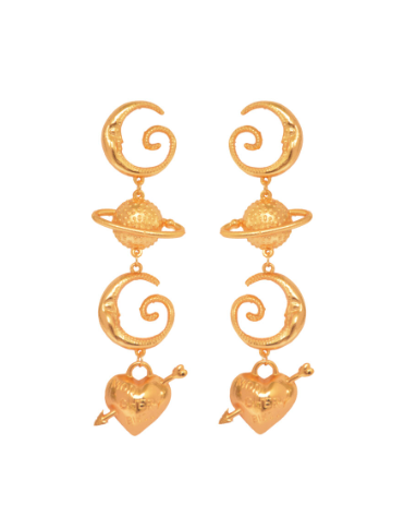 BOUCLES D'OREILLES MAXI MON STAR - OR