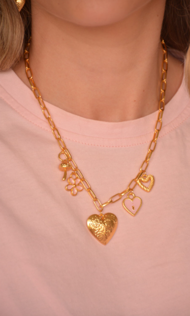 COLLIER CANELLE - OR