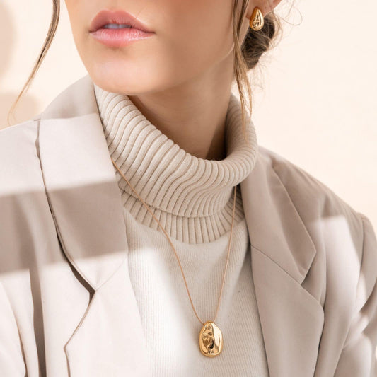 ENSEMBLE DE COLLIER CUIR + BOUCLES