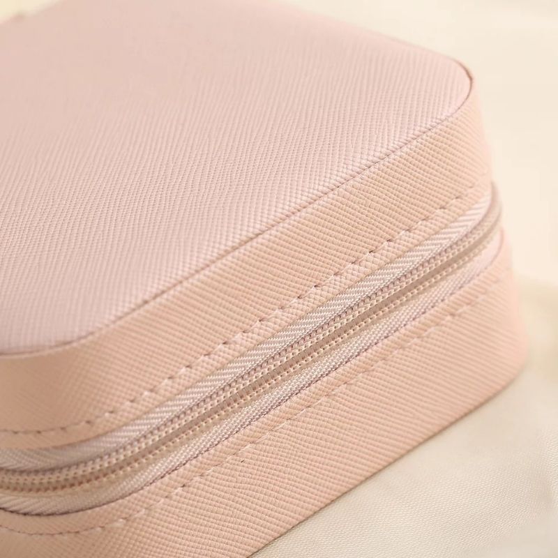 BOÎTE À BIJOUX CARRÉE - ROSE