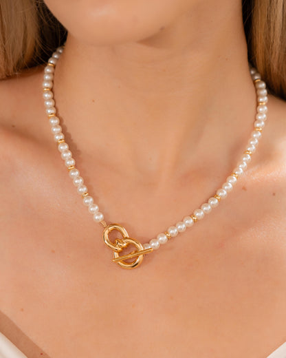 COLLIER LIEN NOEUD + BOUCLES