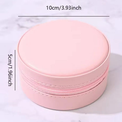 BOÎTE À BIJOUX RONDE - ROSE